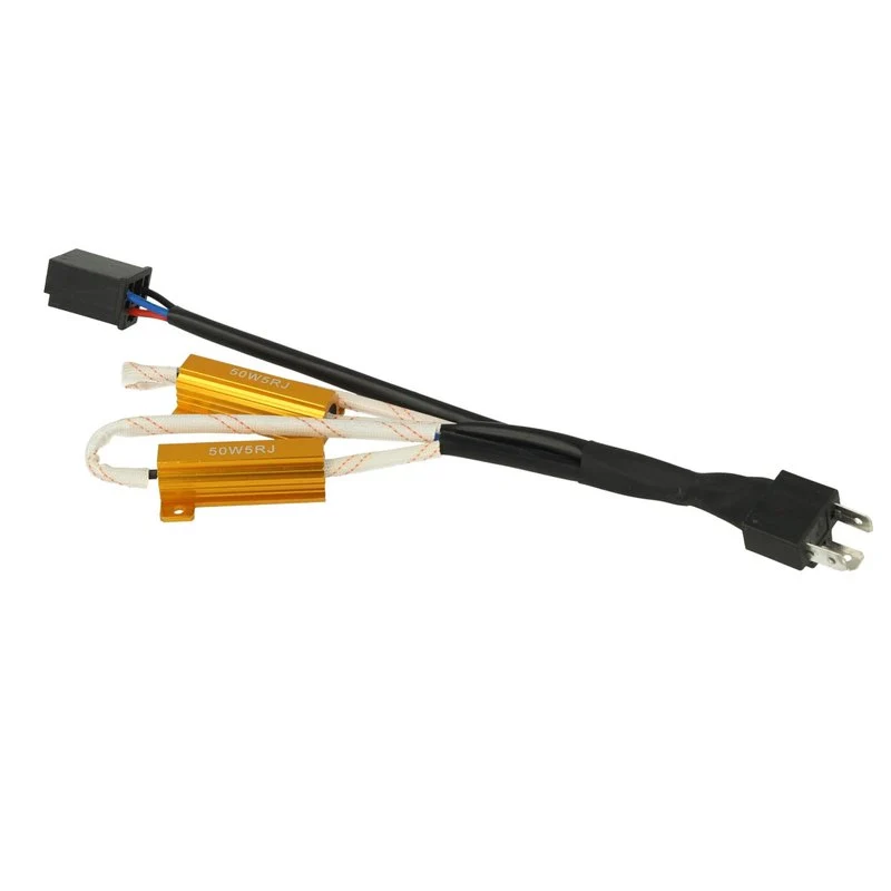 2x Filtro Portalampada LED H4 Canbus No Errore 50W 5 Ohm Anti Sfarfallio Auto - Image 3