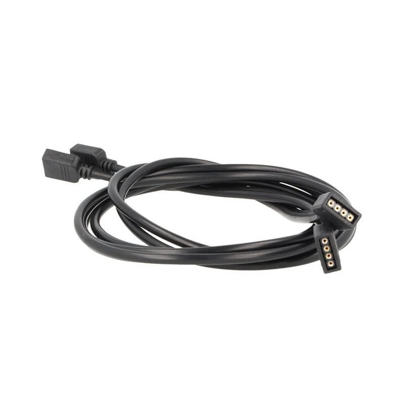 2 PZ Cavo Prolunga 1 Metro con Connettori Femmine 4 Buchi Entrambi i Lati per Striscia LED RGB - Image 3