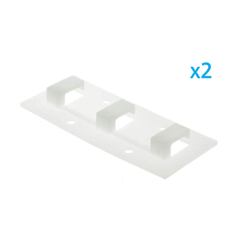 2 PZ Clip Fissaggio Lineare 3 Posizioni Passo 14x7mm per Bobina Striscia LED a Parete - Image 6