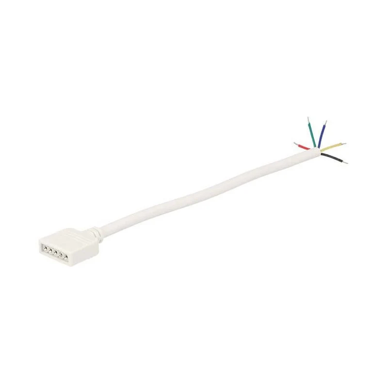 2 PZ Connettori Femmina Con 5 Buchi  Per Striscia Bobina Led RGBW RGB+W - Image 3