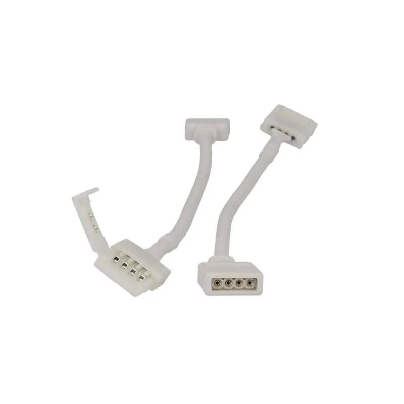 2 PZ Connettori Femmine 4 Buchi Morsetto 10mm RGB per Chiusura Striscia Bobina LED - Image 2