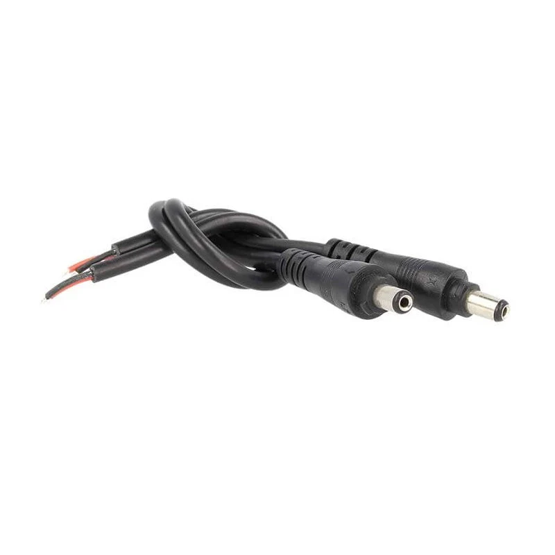 2 PZ Connettori Spinotto Maschio DC con Blocco Sicurezza 5,5mm x 2,1mm Nero - Image 3