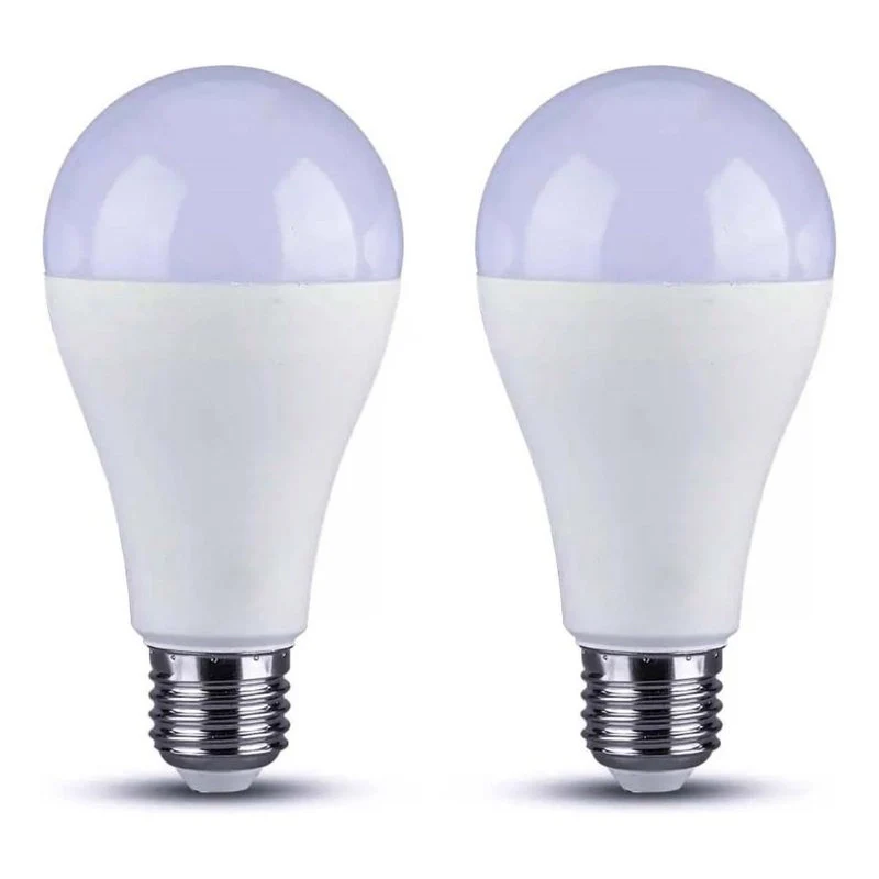 2 PZ Lampada A Led, Lampadina E27 A60 15W 1500LM Bianco Caldo 3000K - Image 3
