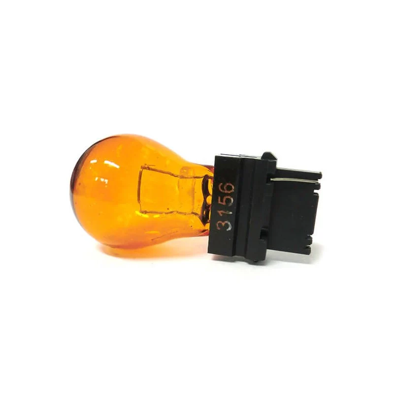 2 PZ Lampada Alogena 3156 T25 PY27W 12V 27W W2.5x16d Arancione Mono Filamento - Image 4