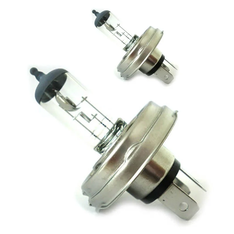 2 PZ Lampada Alogena Auto H5 H4 P45T 12V 60/55W Fari Anteriori Moto e Auto