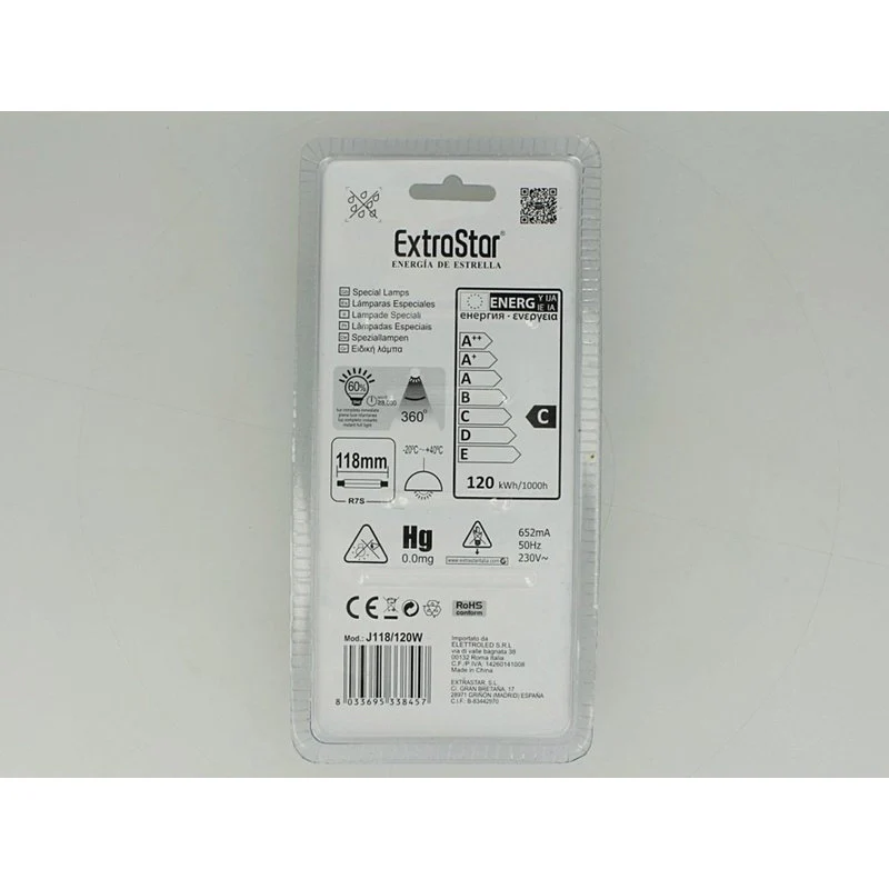 2 PZ Lampade Alogene Dimmerabili R7S 118mm 120W 2215lm Bianco Caldo 2800K - Image 3