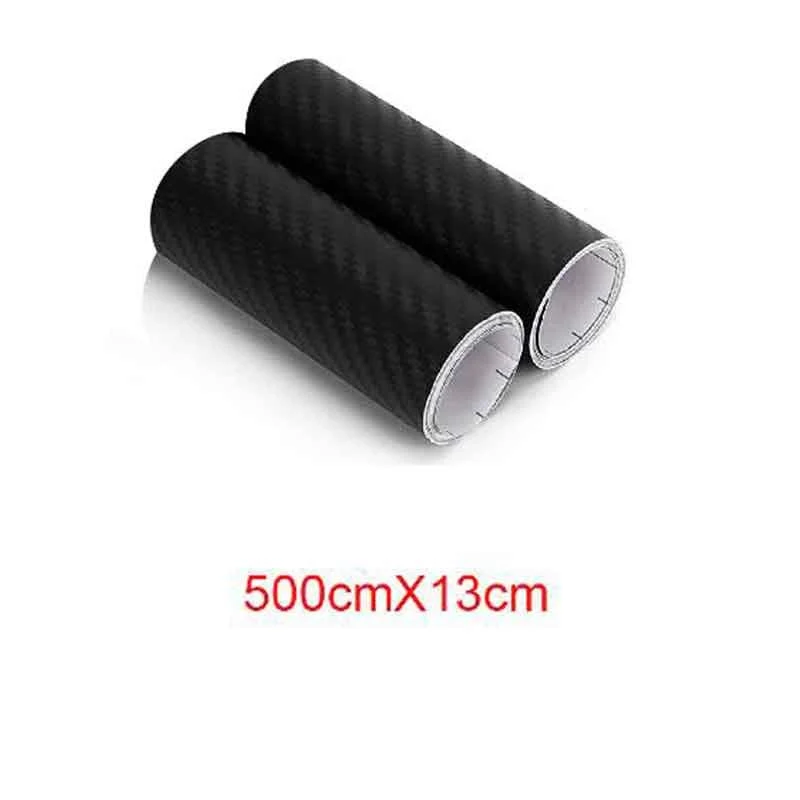 2 Rotoli Pellicola Adesiva Carbonio Nero 13cm x 500cm Effetto 4D per Auto e Moto - Image 2