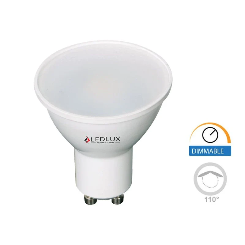 3 PZ Lampadina LED GU10 Dimmerabile Triac 7W 220V Bianco Freddo 6500K 570 Lumens - Image 2