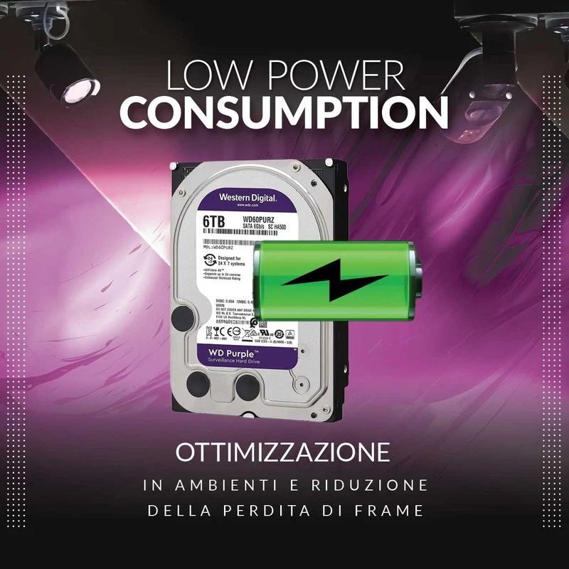 6TB Hard Disk 3.5 SATA 6Gb/s 5400rpm 64MB Cache Interno, Per Videosorveglianza - Image 3