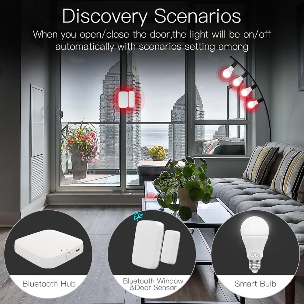 Gateway, Bluetooth BLE Mesh, TUYA, Smart Life, 1A, 5V 61X61X16mm, IP20, SHB1001 - Image 5