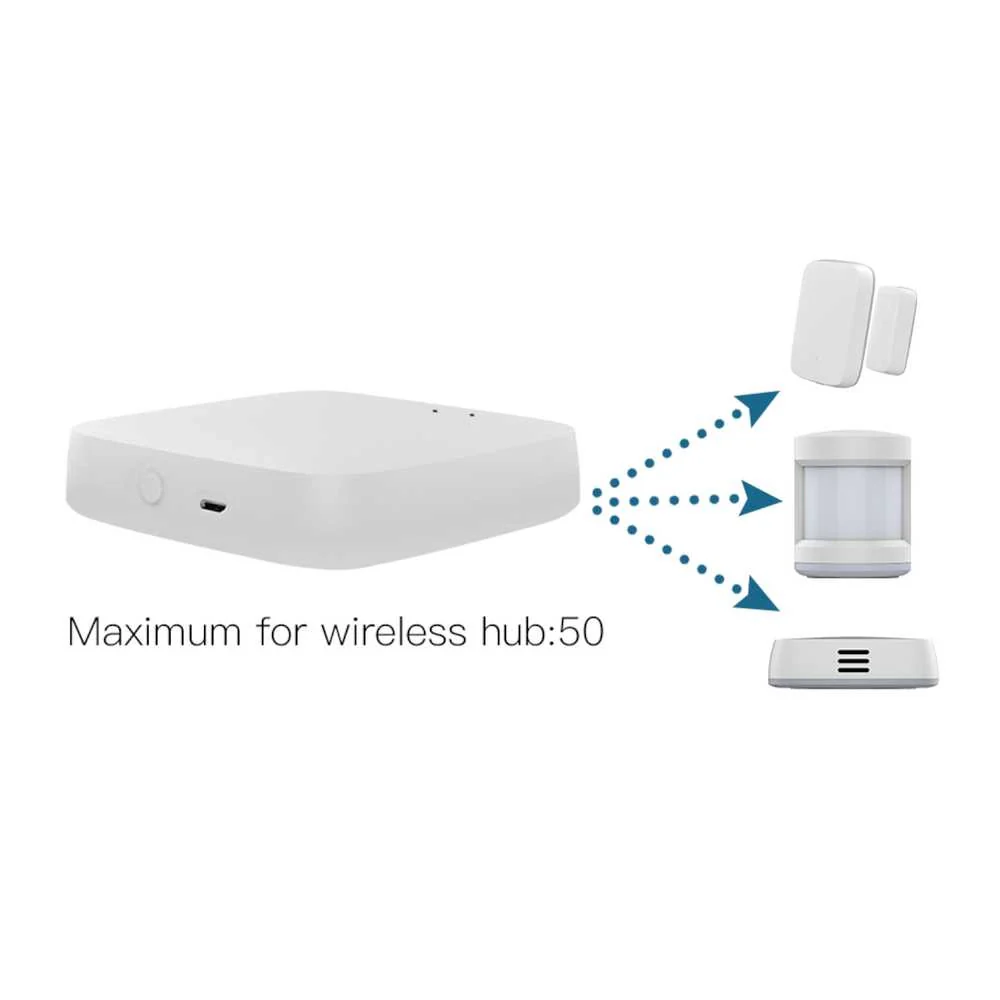 Gateway HUB Protocollo ZigBee 3.0, WIFI 2.4G TUYA, Smart Life, Bianco, 65X65X15mm - Image 3