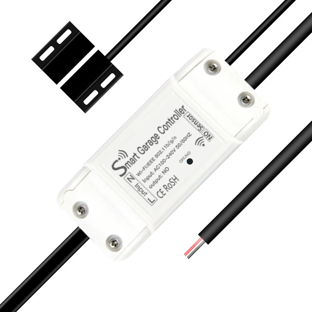 Kit Smart WIFI Garage Opener Apri Saracinesca Serrande Cancello WIFI 2.4G TUYA, Smart Life AC 100-250V 50/60HZ IP20