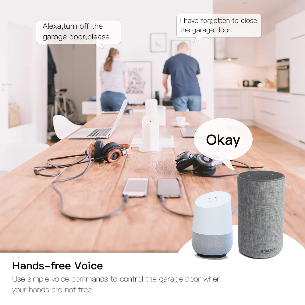 Kit Smart WIFI Garage Opener Apri Saracinesca Serrande Cancello WIFI 2.4G TUYA, Smart Life AC 100-250V 50/60HZ IP20 - Image 3