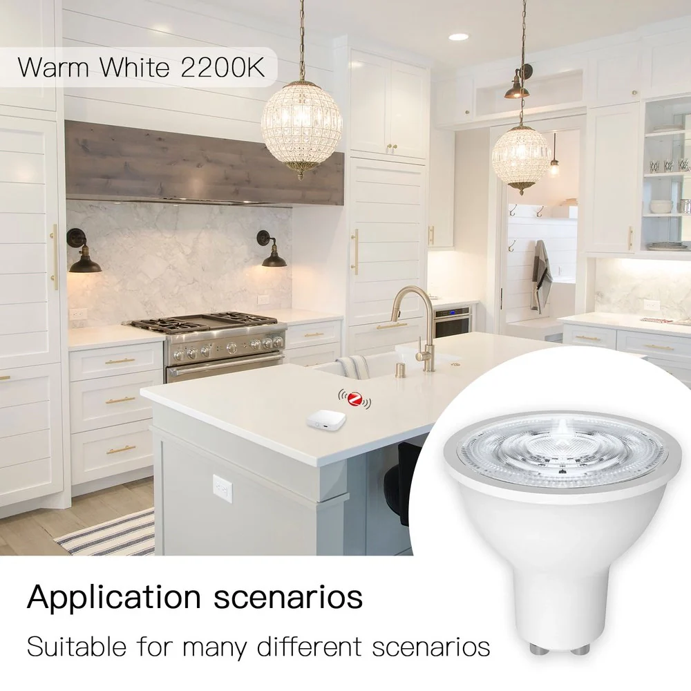 Lampada Led GU10, ZigBee 3.0, RGB+CW, TUYA, Smart Life, AC 90-250V, 50/60HZ, 5W, 50X55mm, IP20, SHZ61005 - Image 4