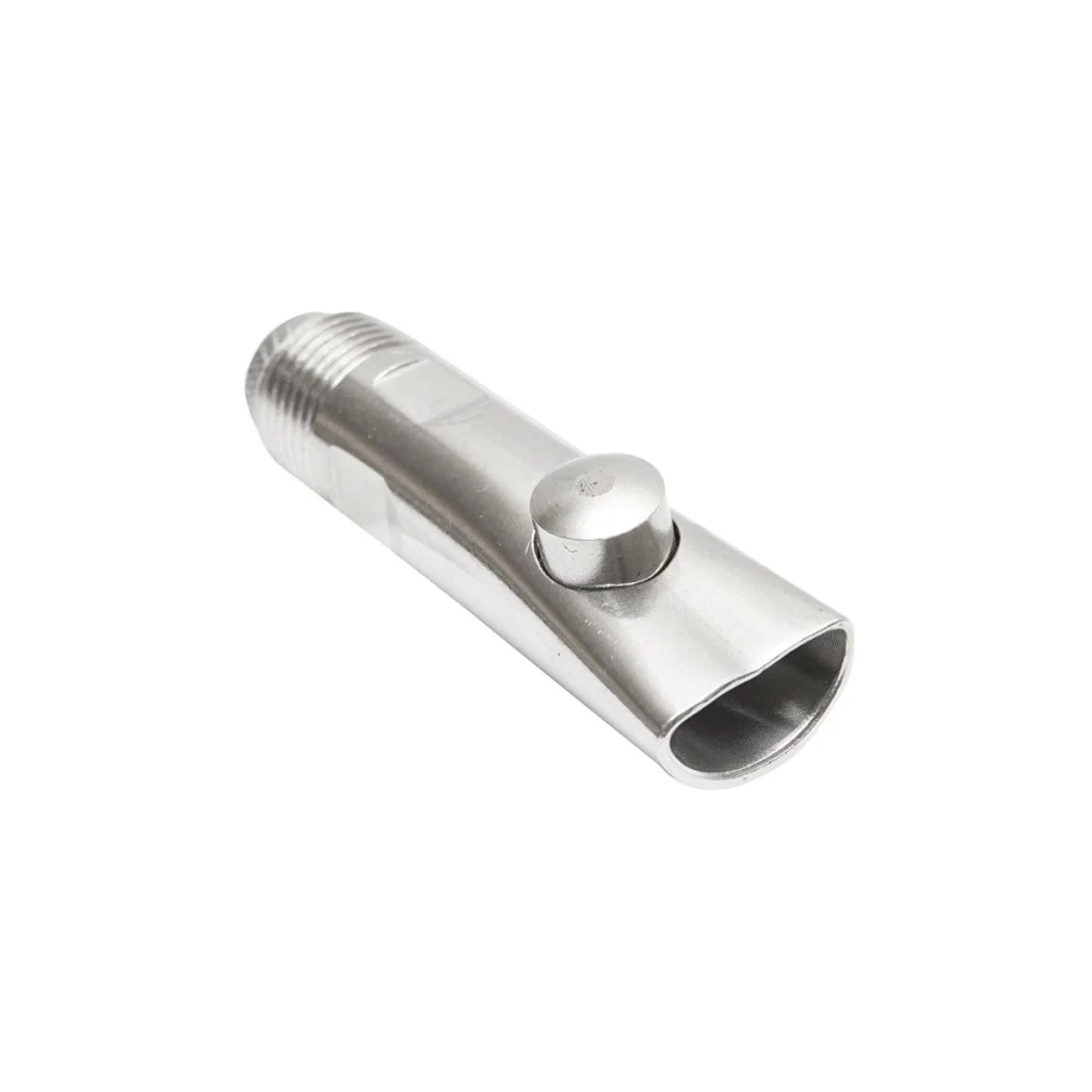 Abbeveratoio Automatico capezzolo bevitore ciuccio per suini bovini ovini in Acciaio Inossidabile 85x21mm M20 - Image 3