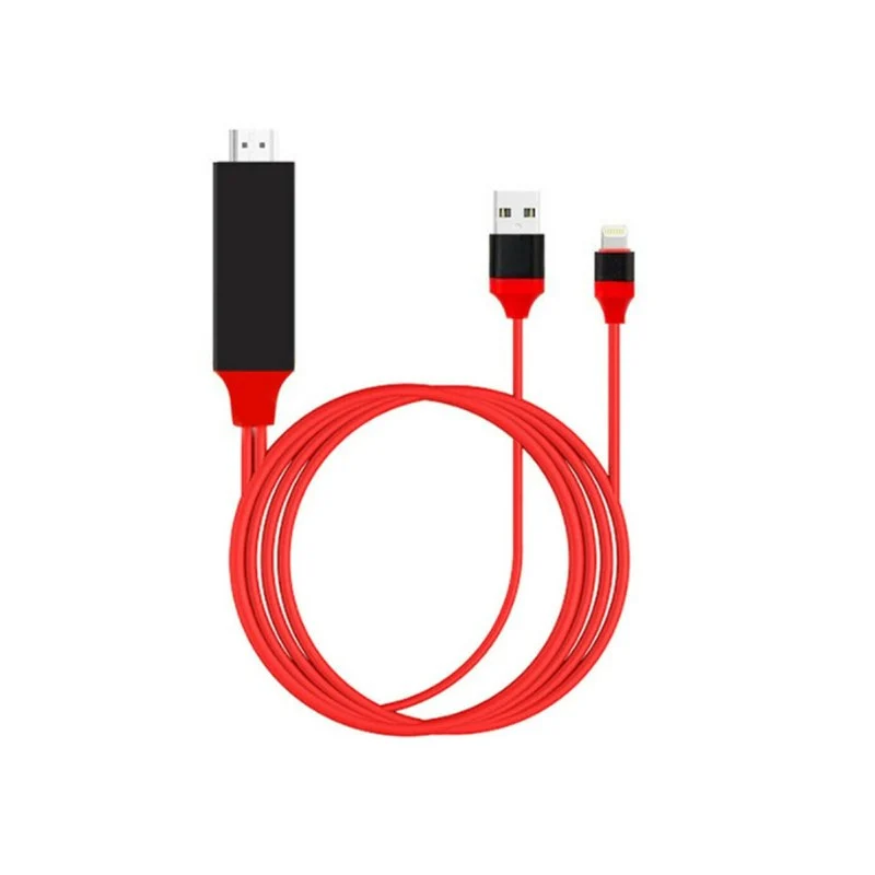 Adattatore Da Lightning A HDMI HDTV Cavo 2 Metri Per Smartphone Android A TV Monitor Proiettore - Image 3