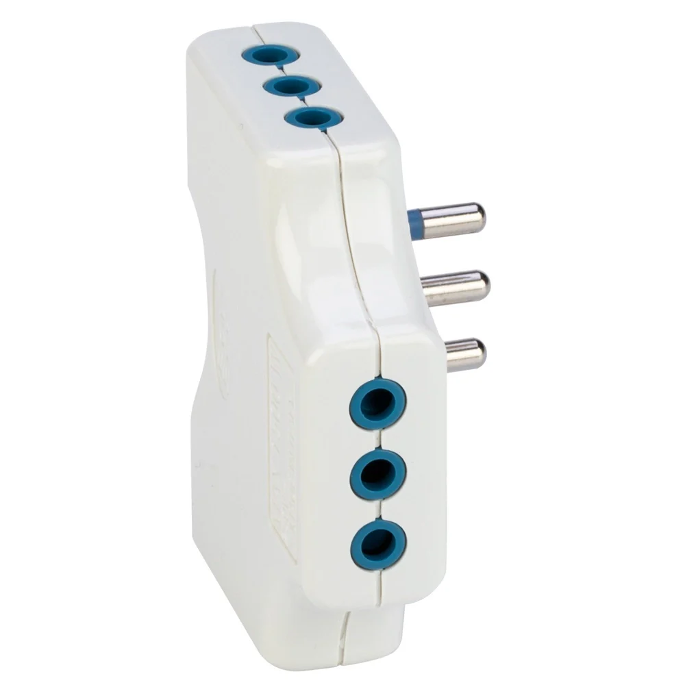 ADATTATORE TRIPLO SPAZIOZERO 10A BIANCO