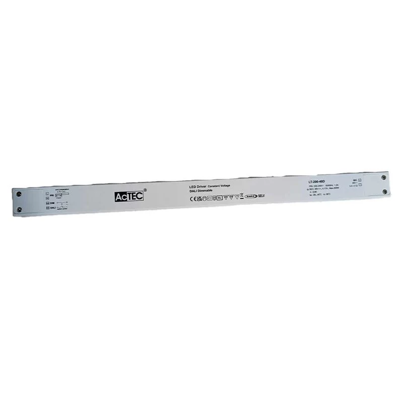 Alimentatore Dimmerabile DALI2 PUSH Pulsante 48V 200W Super Slim 450X32X23mm - Image 2
