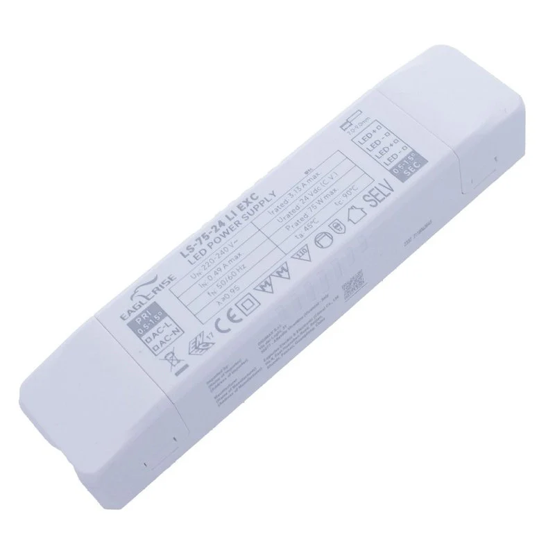 Alimentatore Trasformatore LED Cerificato ENEC Output 75W 24V 3.13A Input 220V Compatibile PLC-60-24 - Image 3