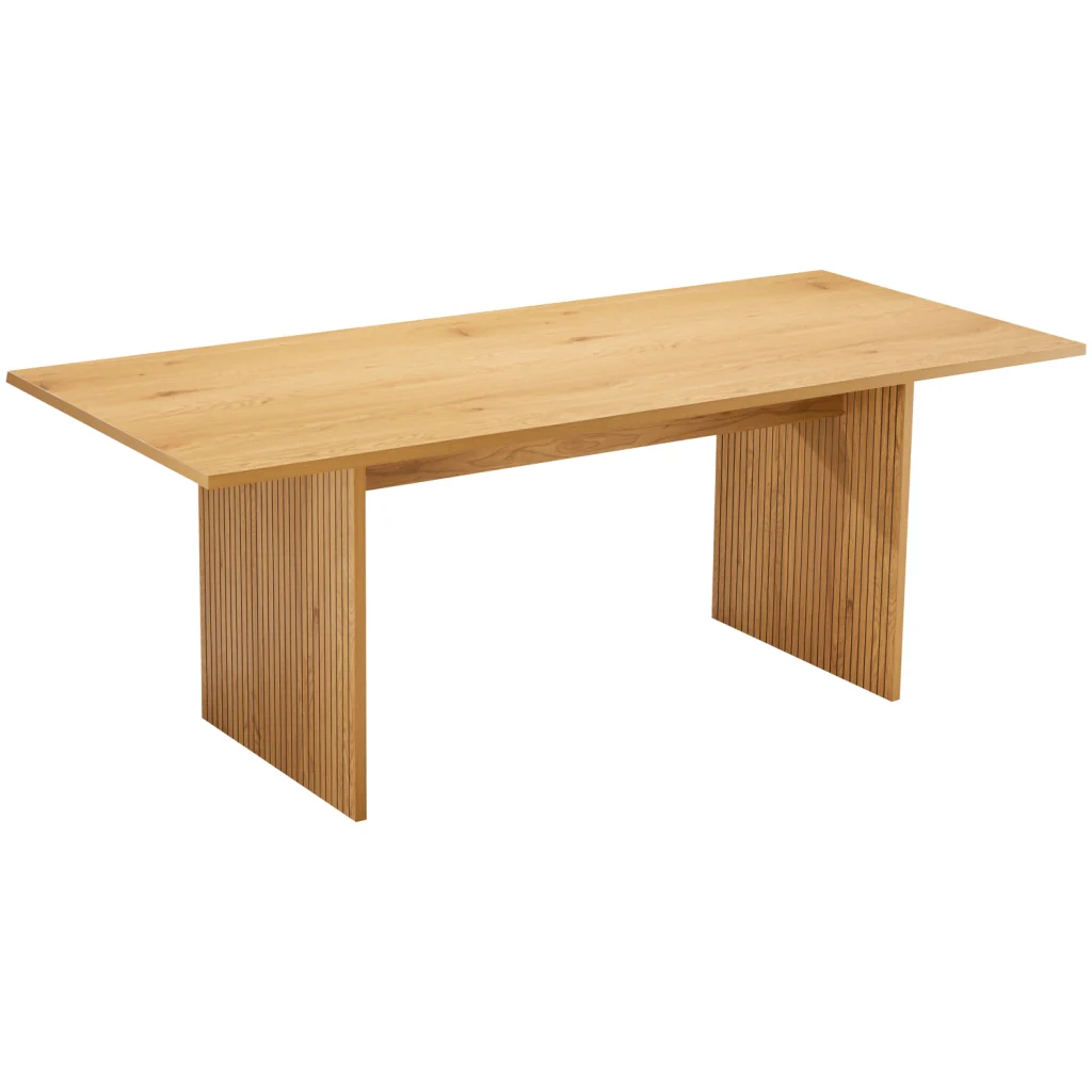 ALMASet di tavolo e 2 panche in stile scandinavo da 180 cm - Image 4