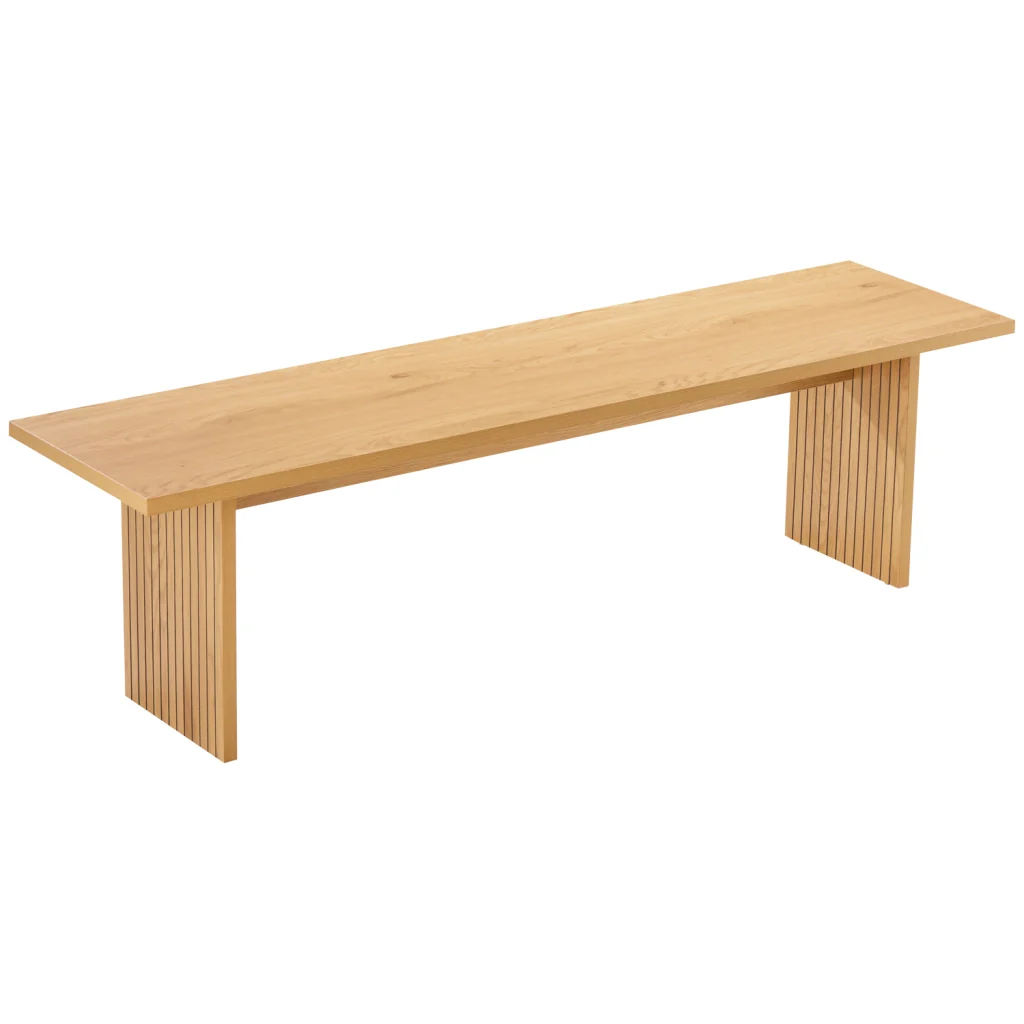 ALMASet di tavolo e 2 panche in stile scandinavo da 180 cm - Image 5