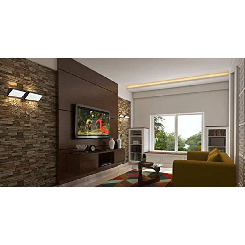 Applique Lampada Led Da Parete Angolare 12W Colore Grigio 3000K IP65 Luce Indiretto SKU-218233 - Image 2