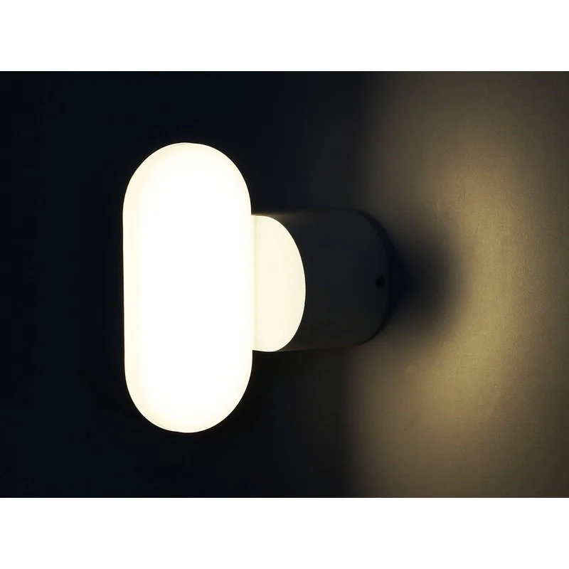 Applique Led Da Parete Dayna 6W 3000K Carcassa Grigia Ovale Orientabile 360 Gradi IP65 SKU-218290 - Image 2
