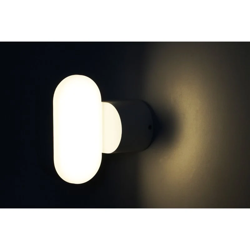 Applique Led Da Parete Dayna 6W Caldo 3000K Carcassa Bianca IP65 Ovale Orientabile 360 Gradi SKU-218286 - Image 2