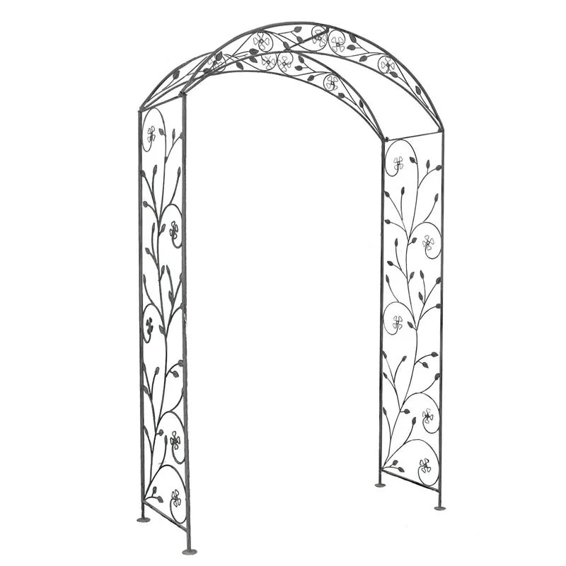 ARCO ANDERSON GRIGIO ANTICO IN ACCIAIO VERNICIATO A POLVERE 135 X 47,5 X H230CM - Image 7
