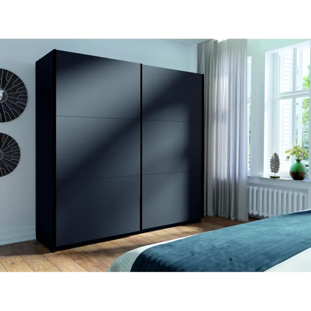 Armadio ARSALA 150 cm in grigio grafite – 2 porte scorrevoli - Image 5