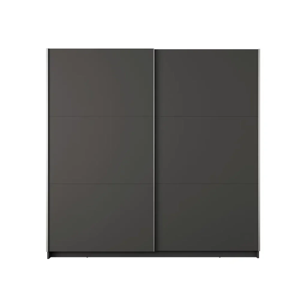 Armadio ARSALA 150 cm in grigio grafite – 2 porte scorrevoli - Image 6