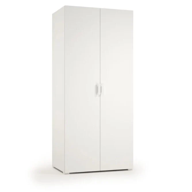 ARMADIO B&B 80X52XH180CM BIANCO/ROVERE RIGATO.