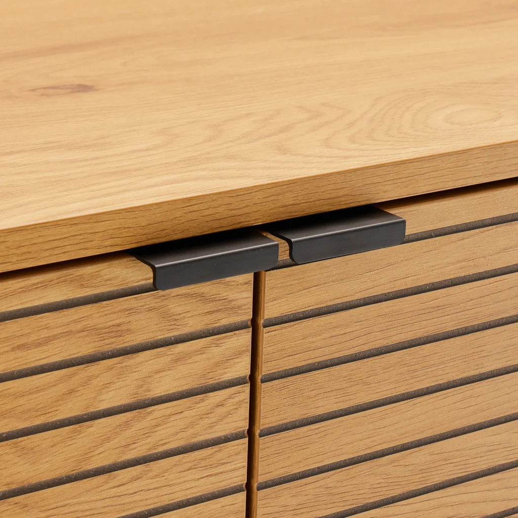 Armadio per porcellane in legno a 2 ante 80cm STINNA - Image 4
