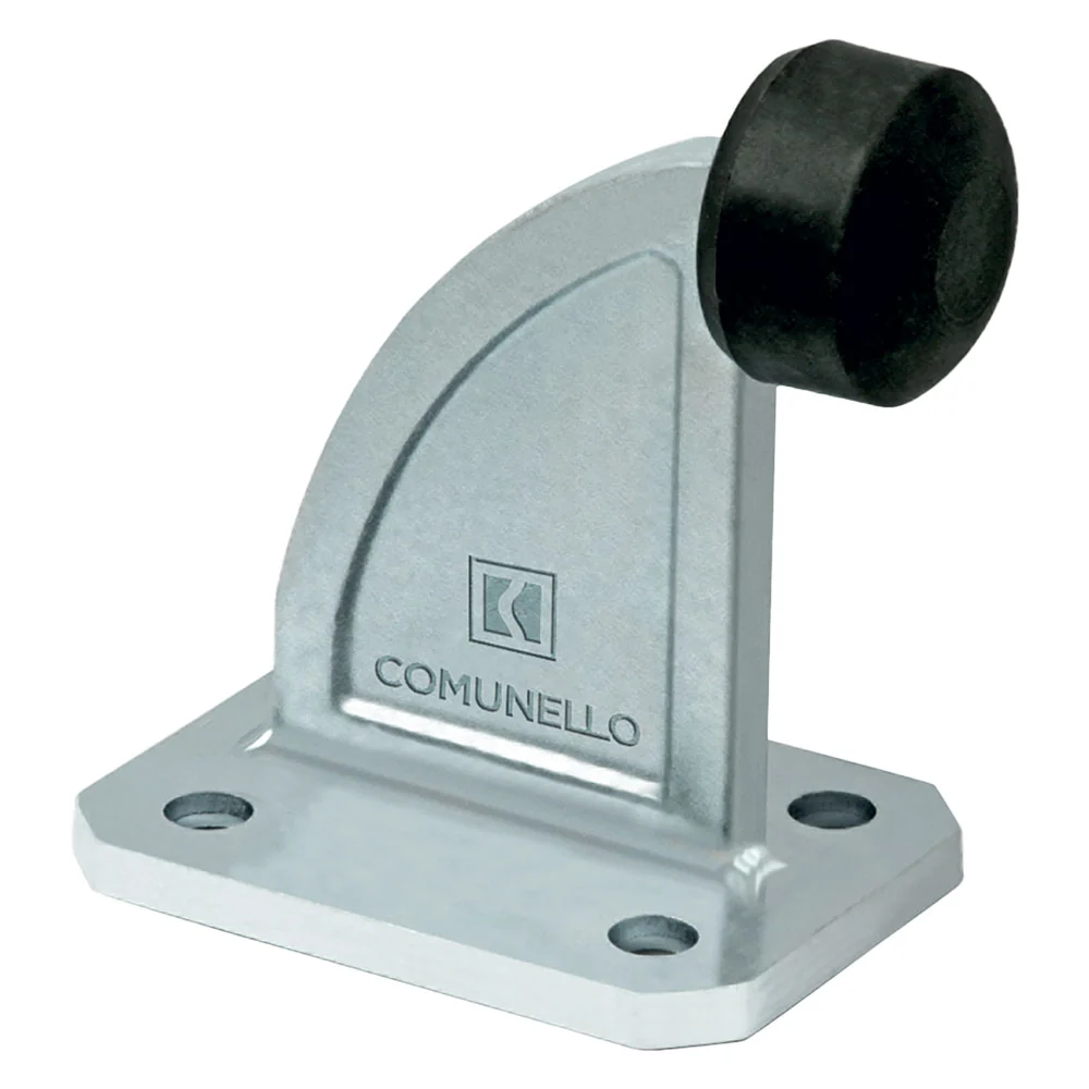 ARRESTO PER CANCELLI SCORREVOLI ART. 202   paracolpo Ø 42 - base mm 74x100  - COMUNELLO