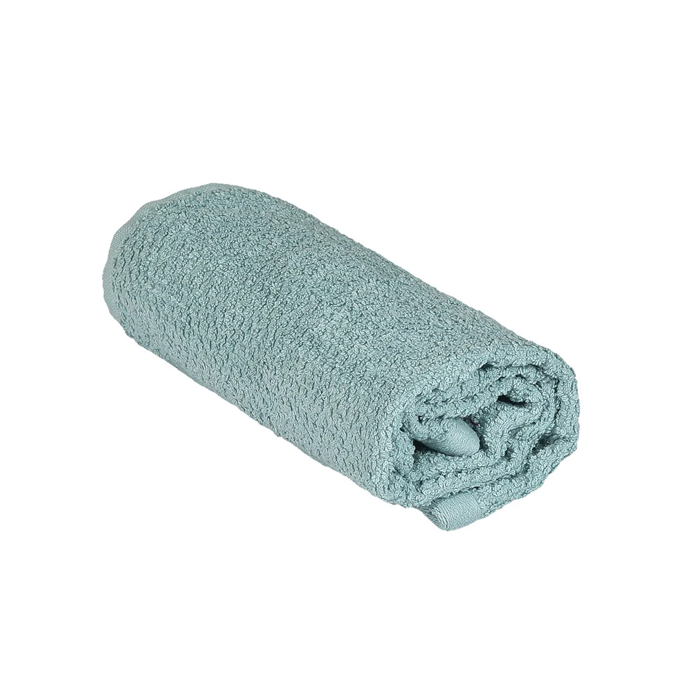 Asciugamani ospite per bagno 100% cotone verde acqua 40x60 cm - Image 3