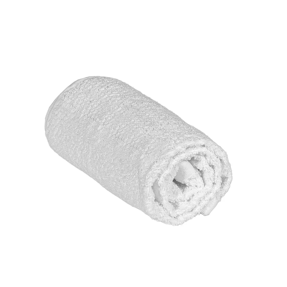 Asciugamani ospite per bagno 55x100 cm bianco in cotone 100% - Image 3
