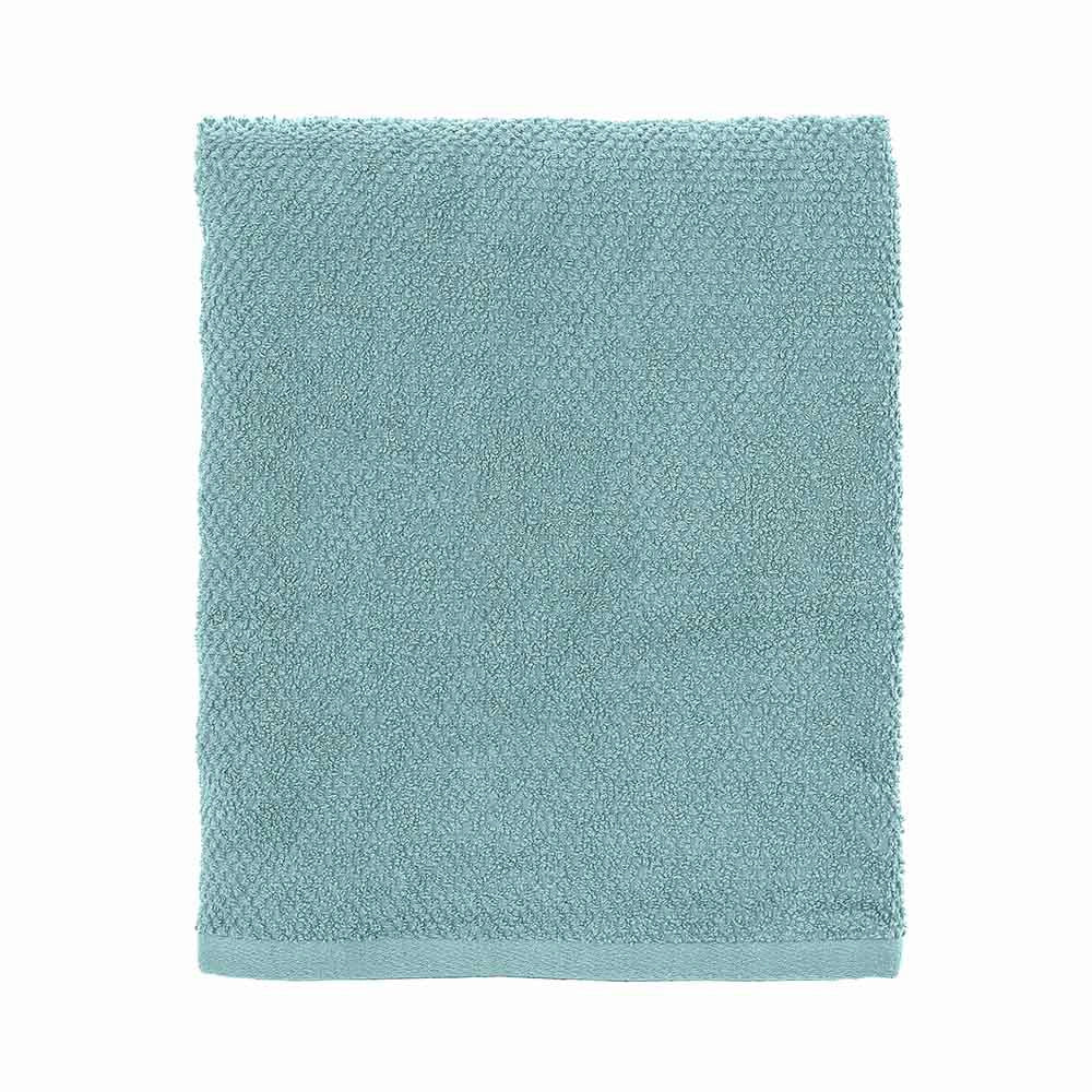 Asciugamani ospite per bagno 55x100 cm verde acqua in cotone 100% - Image 4