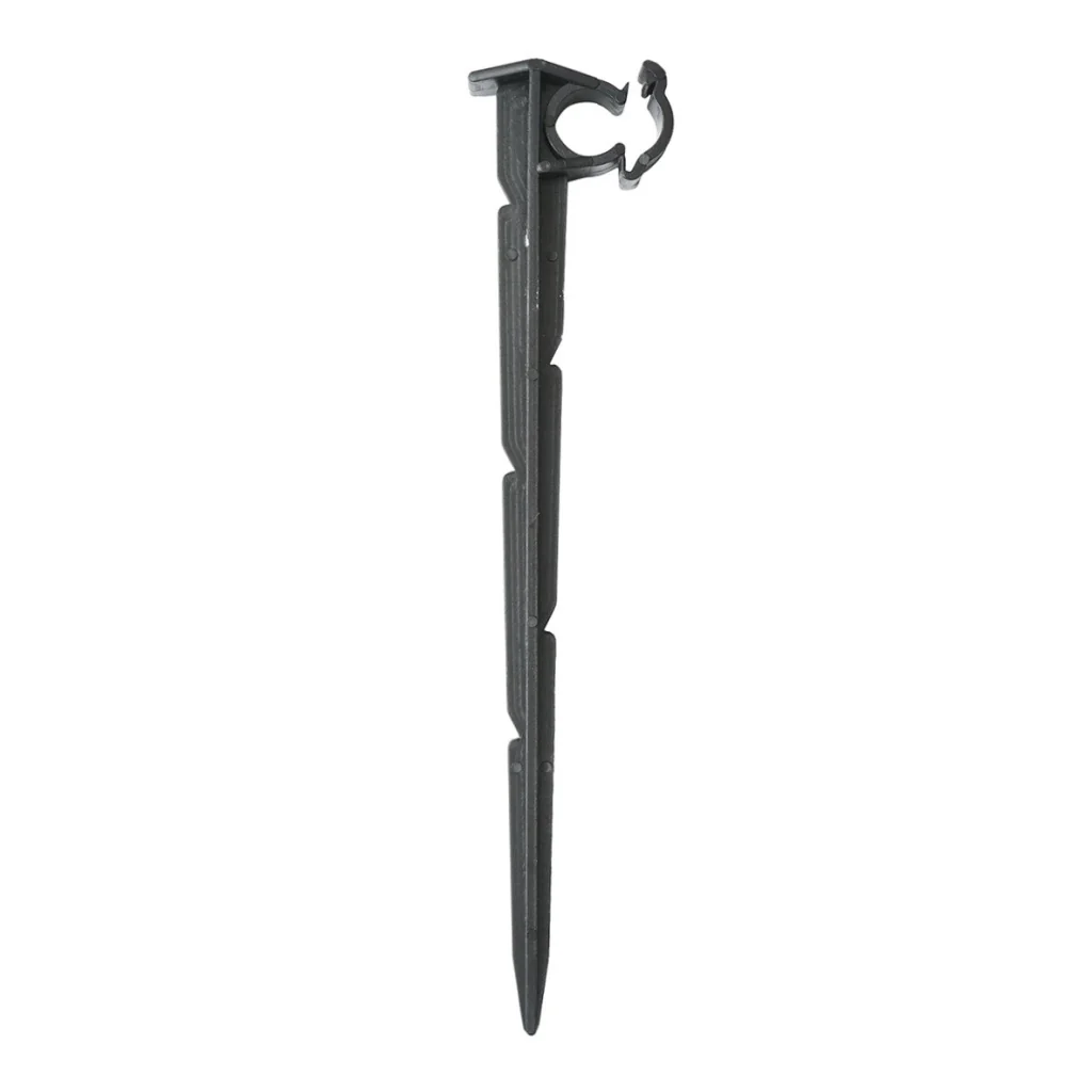 Asta, gancio di fissaggio per tubo, tubo gocciolante 16-20mm per sistemi di irrigazione.