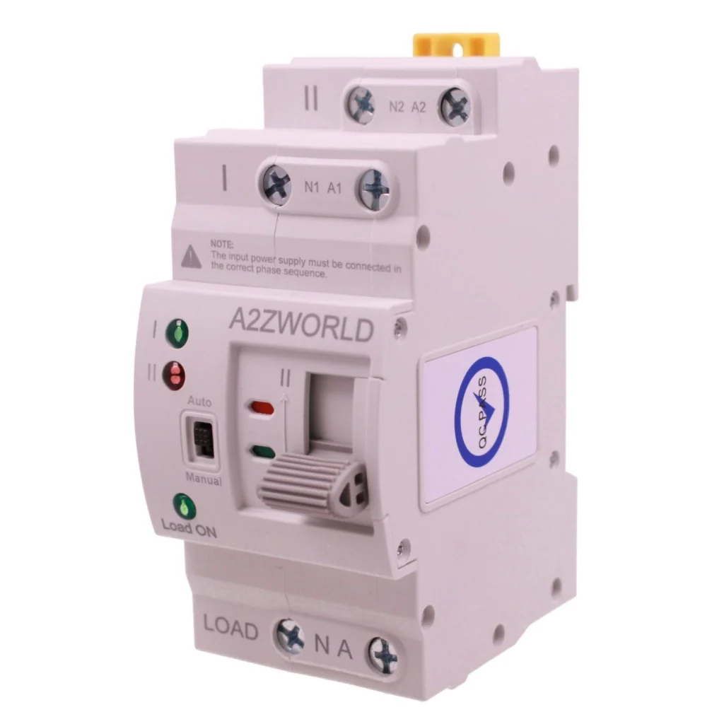 ATS Commutatore di Trasferimento Automatico Doppio Alimentazione 63A AC 230V Per Fotovoltaico, Disponibili 2P 4P (2P) - Image 3