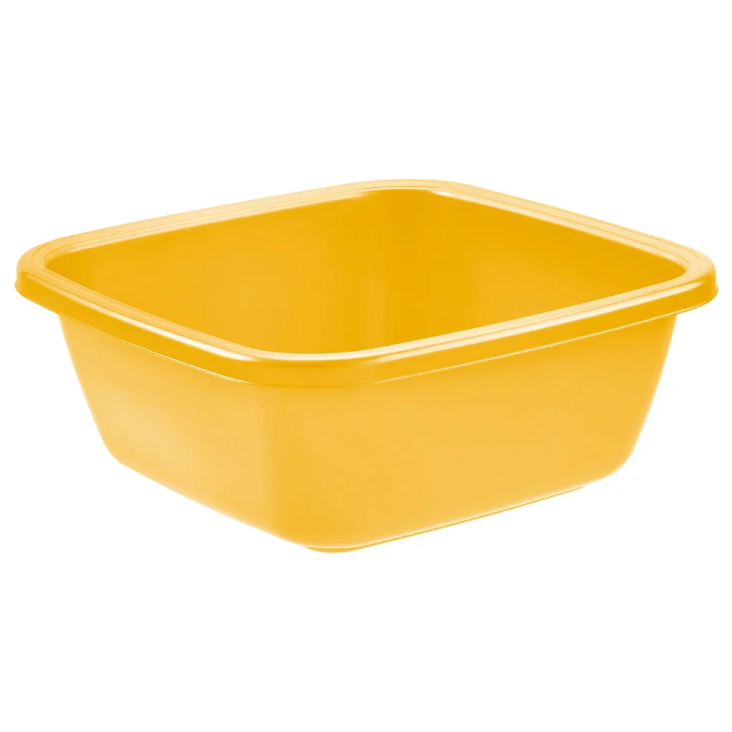 BACINELLA QUADRA 30 x 30 h.12 cm / 6 lt - zafferano  - TONTARELLI