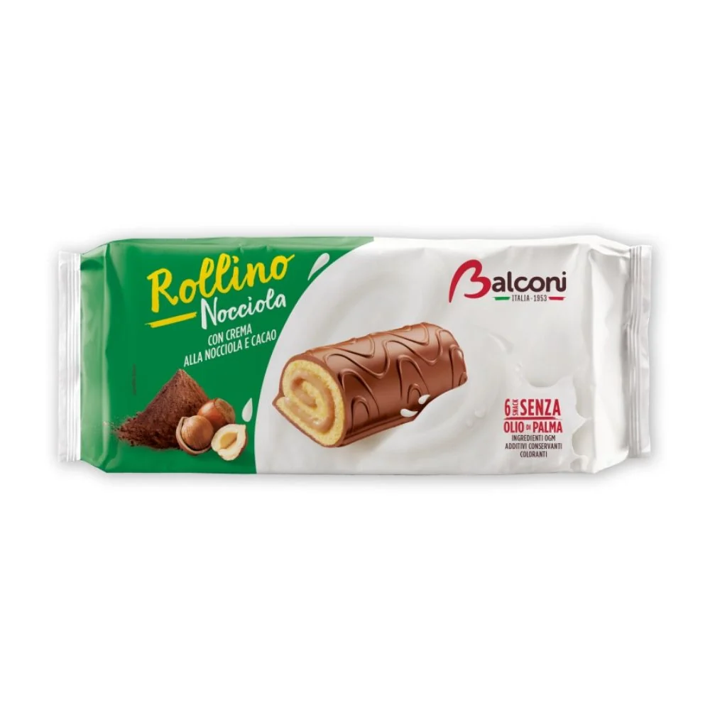 Balconi rollino alle nocciole in confezione da 6 rollini - 222 grammi totali - Image 2