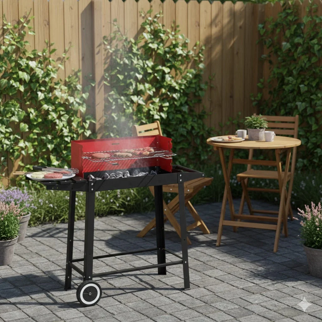 Barbecue a Carbone Afrodite Kasart Acciaio Verniciato 85,5 x 44 x 82 cm - Image 3