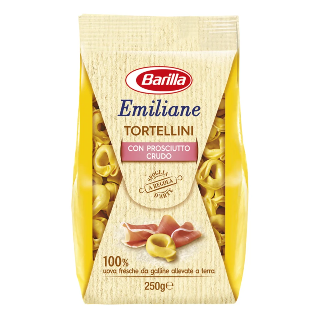 Barilla emiliane tortellini con prosciutto crudo 250 grammi