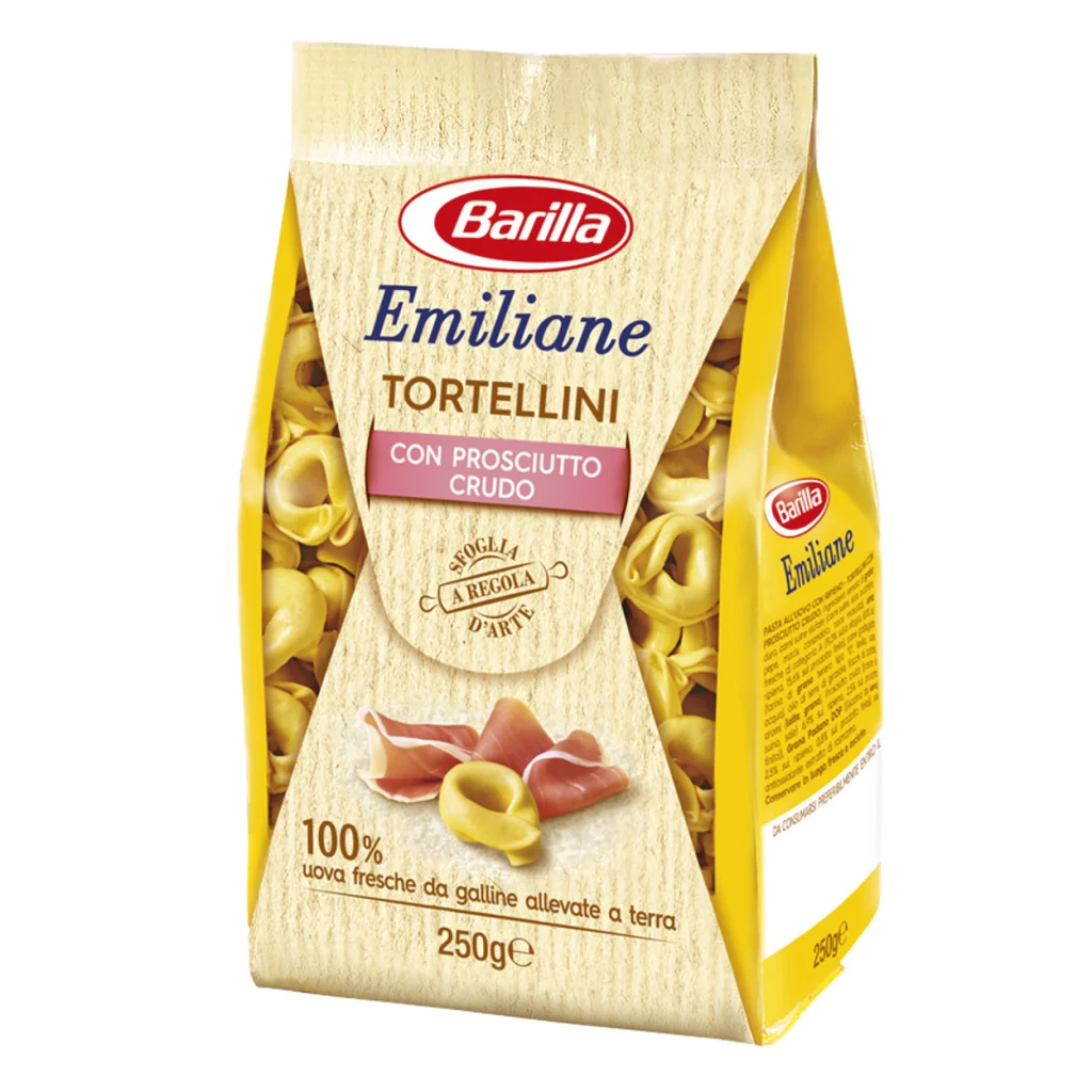 Barilla emiliane tortellini con prosciutto crudo 250 grammi - Image 2