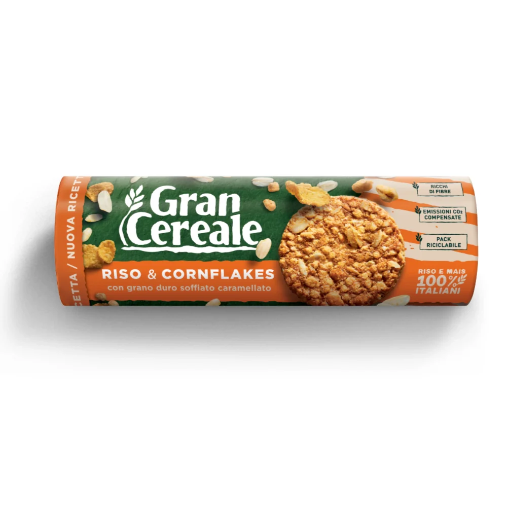 Barilla gran cereale biscotto croccante con riso e cornflakes 230 grammi