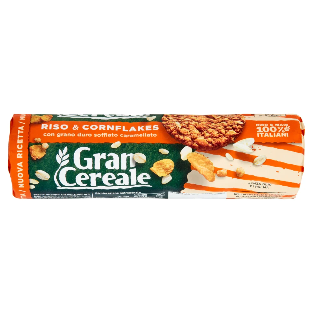 Barilla gran cereale biscotto croccante con riso e cornflakes 230 grammi - Image 3