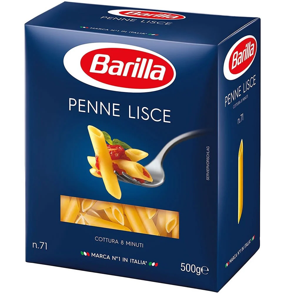 Barilla i classici penne lisce n. 71 cottura 9 minuti 500 grammi