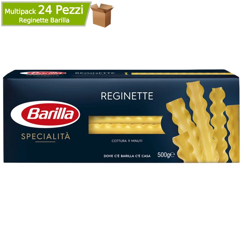 Barilla pasta reginette specialita' napoletane multipack 24 confezioni da 500 grammi cadauna