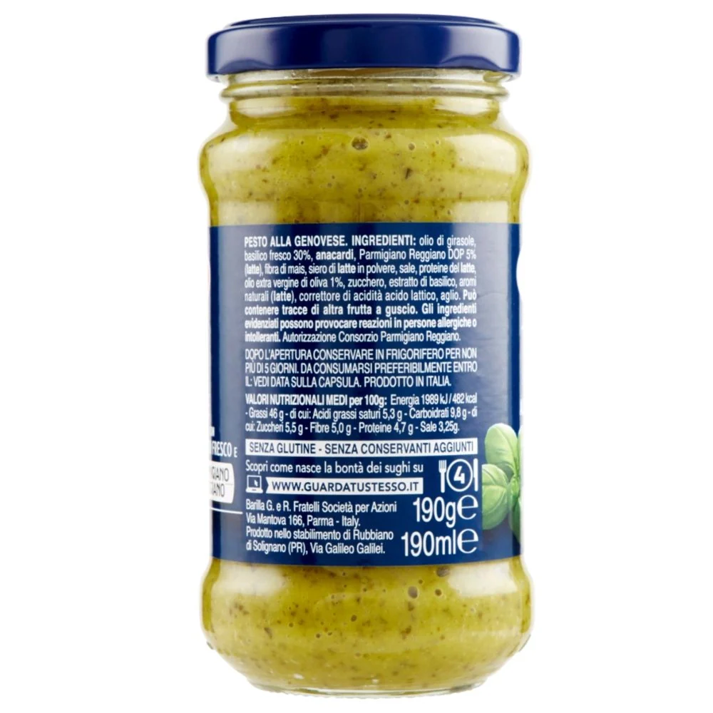 Barilla pesto alla genovese confezione da 190 grammi - Image 2