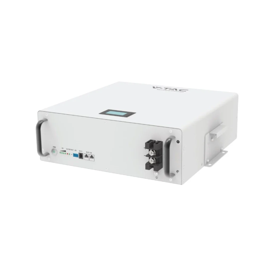 Batteria di Accumulo Per Fotovoltaico, Litio-Ferro-Fosfato LiFePO4, BMS Integrato CEI 0-21, Garanzia 10 Anni (5.12KWh 51.2V 100Ah Da Parete) - Image 5
